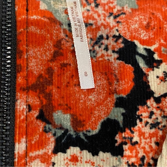 FREE PEOPLE Womens Dress Kapowski Slim Elegant Corduroy Poppy Red Size 8 - Picture 7 of 10